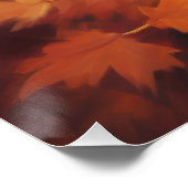 Maltesisch im Herbst Leaves Fall Inspiriert Poster (Ecke)