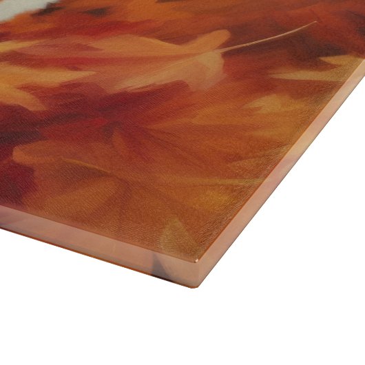 Maltesisch im Herbst Leaves Fall Inspiriert Schneidebrett (Ecke)
