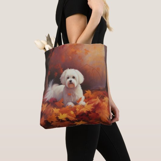 Maltesisch im Herbst Leaves Fall Inspiriert Tasche (Von Nahem)
