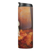 Maltesisch im Herbst Leaves Fall Inspiriert Thermosbecher (Nach rechts gedreht)