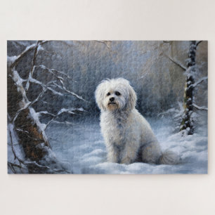 Maltesisch Let It Snow Weihnachten Puzzle