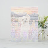 Maltesisch Lined - 8.5" x 11" Stationierblech (Stehend Vorderseite)