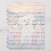 Maltesisch Lined - 8.5" x 11" Stationierblech (Vorne/Hinten)