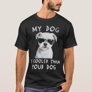 Maltesisch mein Hund ist Cool als dein Hund witzig T-Shirt