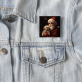 Maltesisch mit Weihnachtsmann Weihnachten Button (Beispiel)