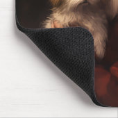 Maltesisch mit Weihnachtsmann Weihnachten Mousepad (Ecke)