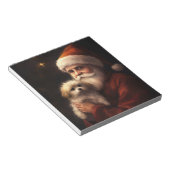 Maltesisch mit Weihnachtsmann Weihnachten Notizblock (angewinkelt)