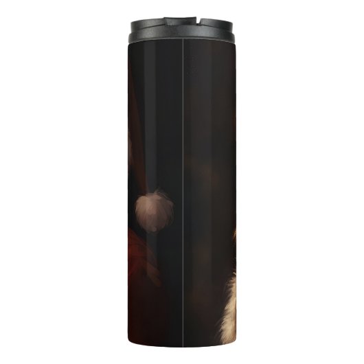 Maltesisch mit Weihnachtsmann Weihnachten Thermosbecher (Rückseite)