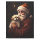 Maltesisch mit Weihnachtsmann Weihnachten Tischdecke (Vorderseite)