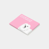 Maltesisch oder Coton de Tulear Little White Hund Post-it Klebezettel (angewinkelt)