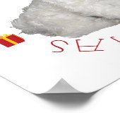 Maltesisch Pup First Christmas Poster (Ecke)