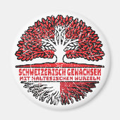 Maltesisch Schweizer Schweiz Baum Wurzel Magnet (Vorne)