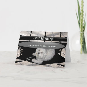 Maltesisch unter der Tabelle Geburtstagskarte Spaß Karte