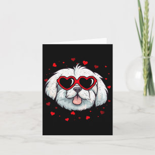 Maltesisch Valentine Heart Niedlich Dog Lovers Karte