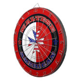 Maltesische amerikanische Querfahne Dartscheibe (Vorderseite rechts)