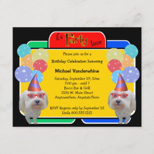 Maltesische Birthday Barke Einladung