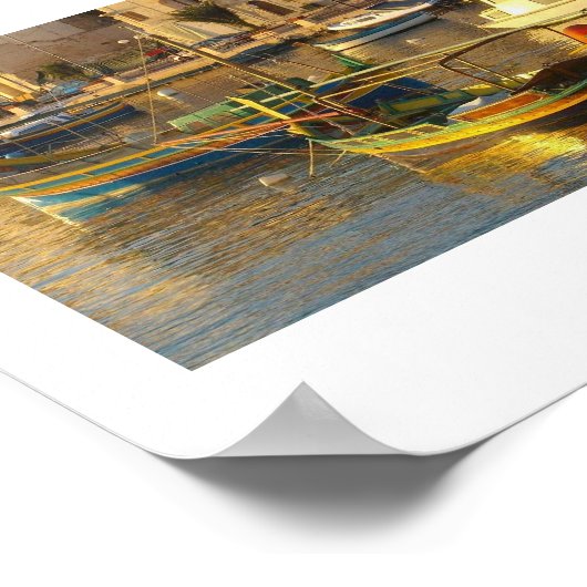 maltesische Boote Poster (Ecke)