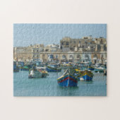 Maltesische bunte Boote Puzzle (Horizontal)