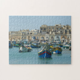 Maltesische bunte Boote Puzzle