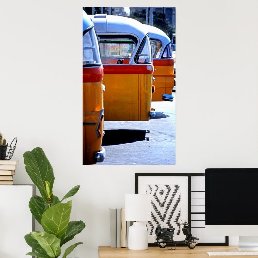 Maltesische Busse Poster (Heimbüro)