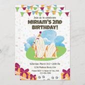 Maltesische Einladung zum Geburtstag (Vorne/Hinten)