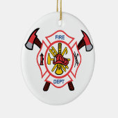 Maltesische Feuerwehr Keramik Ornament (Rechts)