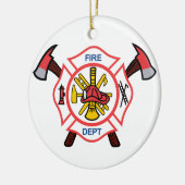Maltesische Feuerwehr Keramik Ornament (Links)