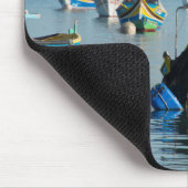 Maltesische Fischerboote | Marsaxlokk in Malta Mousepad (Ecke)
