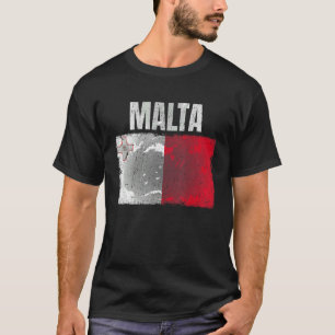 Maltesische Flagge, beschädigt, Grafik für Männer  T-Shirt