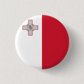 maltesische Flagge Button (Vorderseite)