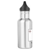 maltesische Flagge Edelstahlflasche (Links)