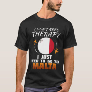 Maltesische Flagge I Malta Urlaub T-Shirt