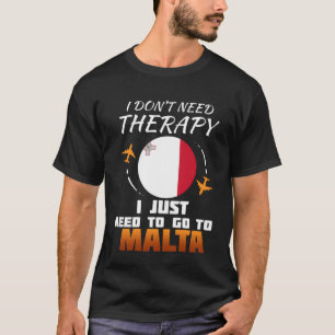 Maltesische Flagge I Malta Urlaub T-Shirt