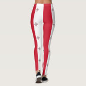 Maltesische Flagge Leggings (Rückseite)