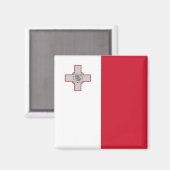 maltesische Flagge Magnet (Vorderseite/Rückseite)