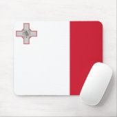 maltesische Flagge Mousepad (Mit Mouse)