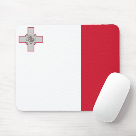 maltesische Flagge Mousepad (Mit Mouse)