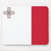 maltesische Flagge Mousepad (Vorne)