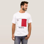 maltesische Flagge T-Shirt (Vorne ganz)