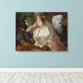 Maltesische Frauen Leinwanddruck (Insitu (Holzboden))