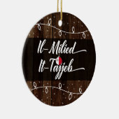 Maltesische frohe Weihnachten IL-Milied es-Tajjeb Keramik Ornament (Rechts)