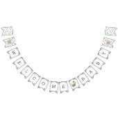 Maltesische Greenery Baby Shower Puppy Bunting Fla Wimpelkette (Alle)