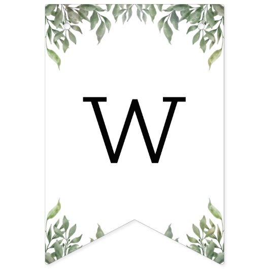 Maltesische Greenery Baby Shower Puppy Bunting Fla Wimpelkette (Dritte Fahne)