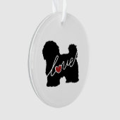 Maltesische/Havanese Liebe Ornament (Vorderseite)