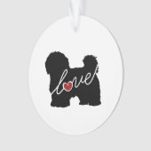 Maltesische/Havanese Liebe Ornament (Vorderseite)