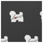 Maltesische/Havanese Liebe Stoff (Nahaufnahme)