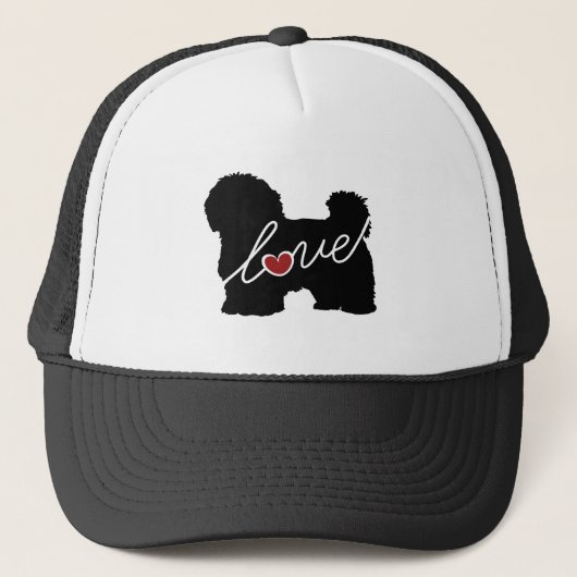 Maltesische/Havanese Liebe Truckerkappe (Vorderseite)