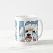 Maltesische Hunde-Liebe Kaffeetasse (VorderseiteRechts)