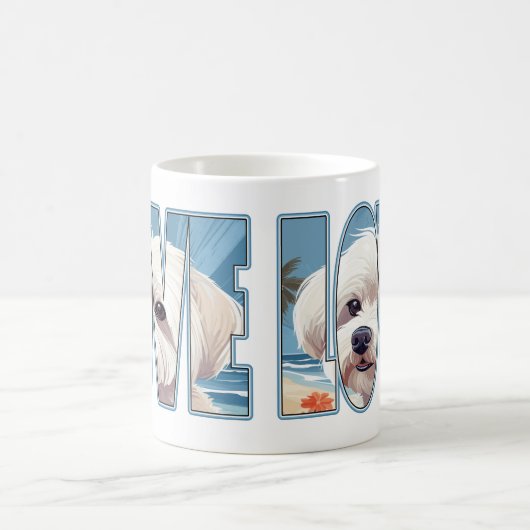 Maltesische Hunde-Liebe Kaffeetasse (Mittel)