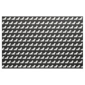 Maltesische Hunde-Silhouette Stoff (Fat Quarter (45,7 x 55,9 cm))